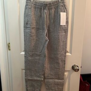 Athleta Light Gray Women’s Retreat Linen Ankle Pant